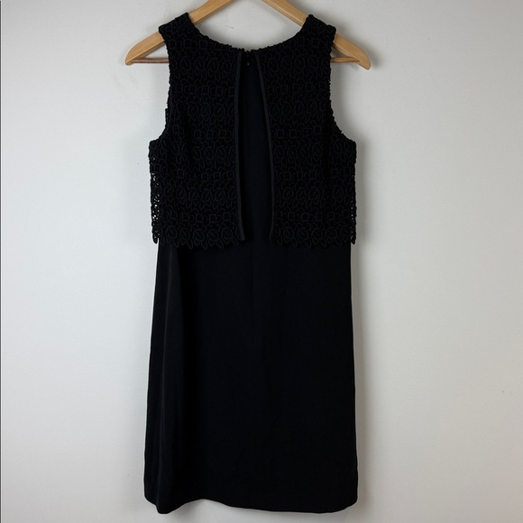 Club Monaco Black Lace Overlay Mini Dress Size 0 - Picture 3 of 10